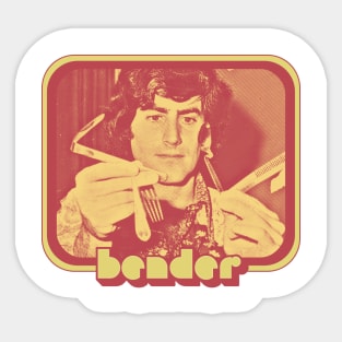 Uri Geller // Retro Spoon Bending Design Sticker